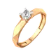 Миниатюра изображения товара Кольцо помолвочное из комбинированного золота ZORKA 2D00172.14K.B (р.17, с бриллиантом)