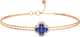 Миниатюра изображения товара Браслет из розового золота ZORKA 6D1098.14K.R (18см, с бриллиантом и сапфиром)