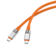 Миниатюра изображения товара Кабель Atomic Crazy USB-C-USB-C PD 60W / 30.415 (1.5м, оранжевый)