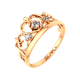 Миниатюра изображения товара Кольцо из розового золота ZORKA 210505 (р.16.5, с фианитами)