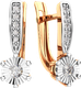 Миниатюра изображения товара Серьги из комбинированного золота ZORKA 3D00130.14K.B (с бриллиантами)
