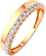 Миниатюра изображения товара Кольцо из розового золота ZORKA 2101253.14K.R (р.17.5, с фианитами)