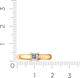 Миниатюра изображения товара Кольцо помолвочное из розового золота ZORKA 2101771.14K.R.ZZ (р.18, с фианитами)