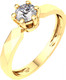 Миниатюра изображения товара Кольцо помолвочное из желтого золота ZORKA 2101289.14K.Y.ZZ (р.15.5, с фианитом)