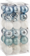 Миниатюра изображения товара Набор шаров новогодних Ausini XK-059 (голубой/белый, 36шт)