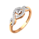 Миниатюра изображения товара Кольцо из розового золота ZORKA 210877.14K.R (р.17.5, с фианитами)