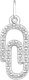 Миниатюра изображения товара Подвеска из серебра 7 КАРАТ П3217-055С (с фианитами)