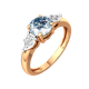 Миниатюра изображения товара Кольцо из розового золота ZORKA 2S4175.14K.R.ZZ (р.18.5, с топазом и фианитами)