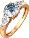 Миниатюра изображения товара Кольцо из розового золота ZORKA 2S4175.14K.R.ZZ (р.18.5, с топазом и фианитами)