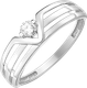 Миниатюра изображения товара Кольцо из серебра 7 КАРАТ П1217-065С (р.17, с фианитами)