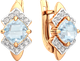 Миниатюра изображения товара Серьги из розового золота ZORKA 3S40222.14K.R.ZZ (с топазами и фианитами)