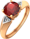 Миниатюра изображения товара Кольцо из розового золота ZORKA 2S5038.14K.R.ZZ (р.18.5, с гранатом и фианитами)