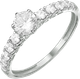 Миниатюра изображения товара Кольцо из серебра 7 КАРАТ П1217-011С (р.16.5, с фианитами)
