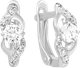 Миниатюра изображения товара Серьги из серебра 7 КАРАТ П2217-038С (с фианитами)