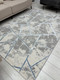 Миниатюра изображения товара Ковер Radjab Carpet Амальфи Прямоугольник 01518B (1.5x2, C.Grey/L.Bule)