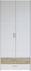 Миниатюра изображения товара Шкаф Евва Венеция BH-2D2S (бодега белый/гикори кингстон)