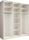 Миниатюра изображения товара Шкаф-купе Евва АЭП ШК.3 01 24 BbBbH.03 (бодега белый/бодега белый/дуб шато)