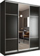 Миниатюра изображения товара Шкаф-купе Евва АЭП ШК.3 03 176 VS.02 (венге/хром)