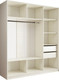Миниатюра изображения товара Шкаф-купе Евва АЭП ШК.3 02 203 BS.05 (бодега/хром)