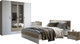 Миниатюра изображения товара Комплект мебели для спальни Евва Венеция 1 ВН-1.1 (бодега белый / гикори кингстон)