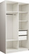 Миниатюра изображения товара Шкаф-купе Евва АЭП ШК. 2.03 120 BbBbH.03 (бодега белый/бодега белый/дуб шато)
