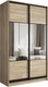 Миниатюра изображения товара Шкаф-купе Евва АЭП ШК.2.03 120 SSG.01 (дуб сонома/дуб сонома/венге глянец)