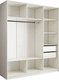 Миниатюра изображения товара Шкаф-купе Евва АЭП ШК.3.01 233 BbBbH.03 (бодега белый/бодега белый/дуб шато)