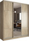 Миниатюра изображения товара Шкаф-купе Евва АЭП ШК.3.01 233 SSH.02 (дуб сонома/дуб сонома/дуб шато)
