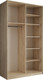Миниатюра изображения товара Шкаф-купе Евва АЭП ШК.2 03 124 SSH.03 (дуб сонома/дуб сонома/дуб шато)