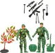 Миниатюра изображения товара Игровой набор Abtoys Боевая сила Два солдата с игровыми предметами / PT-01784