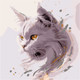 Миниатюра изображения товара Картина по номерам Феникс+ Золотая кошка / 71276