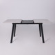 Миниатюра изображения товара Обеденный стол LEPREMO AV 1209/1 120-160x80 (ароза светлая/черный)
