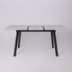 Миниатюра изображения товара Обеденный стол LEPREMO AV 1209/1 120-160x80 (ароза светлая/черный)