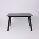 Миниатюра изображения товара Обеденный стол LEPREMO AV 1209/1 120-160x80 (мрамор пьетра графитовый/черный)