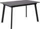 Миниатюра изображения товара Обеденный стол LEPREMO AV 1209/1 120-160x80 (мрамор пьетра графитовый/черный)