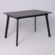 Миниатюра изображения товара Обеденный стол LEPREMO AV 1209/1 120-160x80 (мрамор пьетра графитовый/черный)