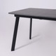 Миниатюра изображения товара Обеденный стол LEPREMO AV 1209/1 120-160x80 (мрамор пьетра графитовый/черный)