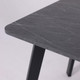 Миниатюра изображения товара Обеденный стол LEPREMO AV 1209/1 120-160x80 (мрамор пьетра графитовый/черный)