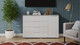 Миниатюра изображения товара Комод ТриЯ Хилтон комбинированный (ателье светлый/белый матовый)
