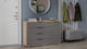 Миниатюра изображения товара Комод ТриЯ Хилтон комбинированный (дуб крафт золотой/графит матовый)