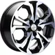 Литой диск Khomen KHW1711 DFM AX 7 17x7" 5x108мм DIA 65.1мм ET 43мм Black FP — фото 2