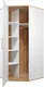 Миниатюра изображения товара Шкаф MODULA Карпин INV01HC-1D-1000/804/2014(02) (дуб натюрель/белый премиум)