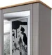 Миниатюра изображения товара Шкаф MODULA Карпин INV01HP-1Z-618/425/2205(05) (дуб натюрель/серый)