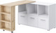 Миниатюра изображения товара Тумба MODULA Кото INV09SP-3S-1369/420/758(02) (дуб натюрель/белый премиум)