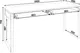 Миниатюра изображения товара Письменный стол MODULA Карпин INV01SP-2S-1600/600/767(11) (белый премиум)