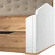 Миниатюра изображения товара Кровать-тахта MODULA Карпин INV01KM-2S-2056/987/1116(03) (белый премиум/дуб натюрель/бежевая ткань)