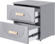 Миниатюра изображения товара Прикроватная тумба MODULA Хелена INV02T-2S-502/398/490(16) (серый шифер)