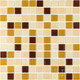 Миниатюра изображения товара Мозаика Wellerein Crystal Glass S0093 (300x300, коричневый)