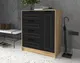 Миниатюра изображения товара Тумба Interline Концепт КТ-Т90 Деко (дуб золотой/черный)