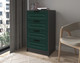 Миниатюра изображения товара Комод Интерлиния Концепт КТ-К60 Деко (антрацит/изумруд)